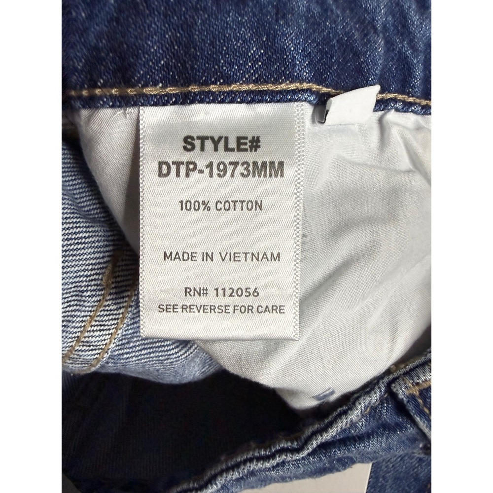 Zenana Women Medium Wash High Waisted Wide Leg Cotton Jeans DTP-1973MM Size 27 - Picture 6 of 7